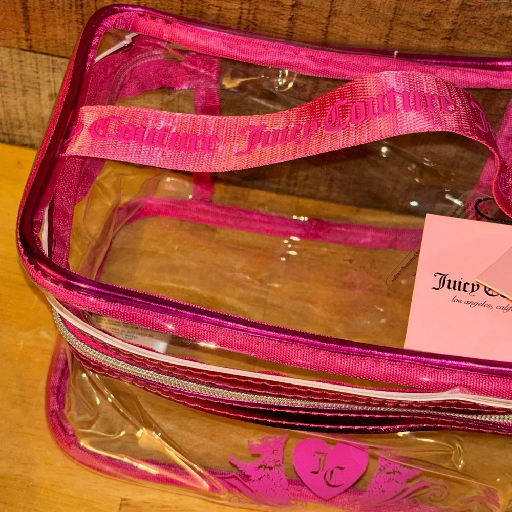 🎀Juicy Couture Clear Cosmetics Travel Case
